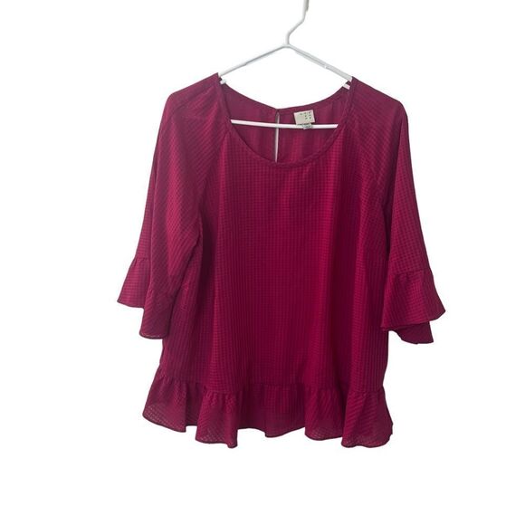 A New Day Gingham Blouse Sz XXL - Picture 1 of 7